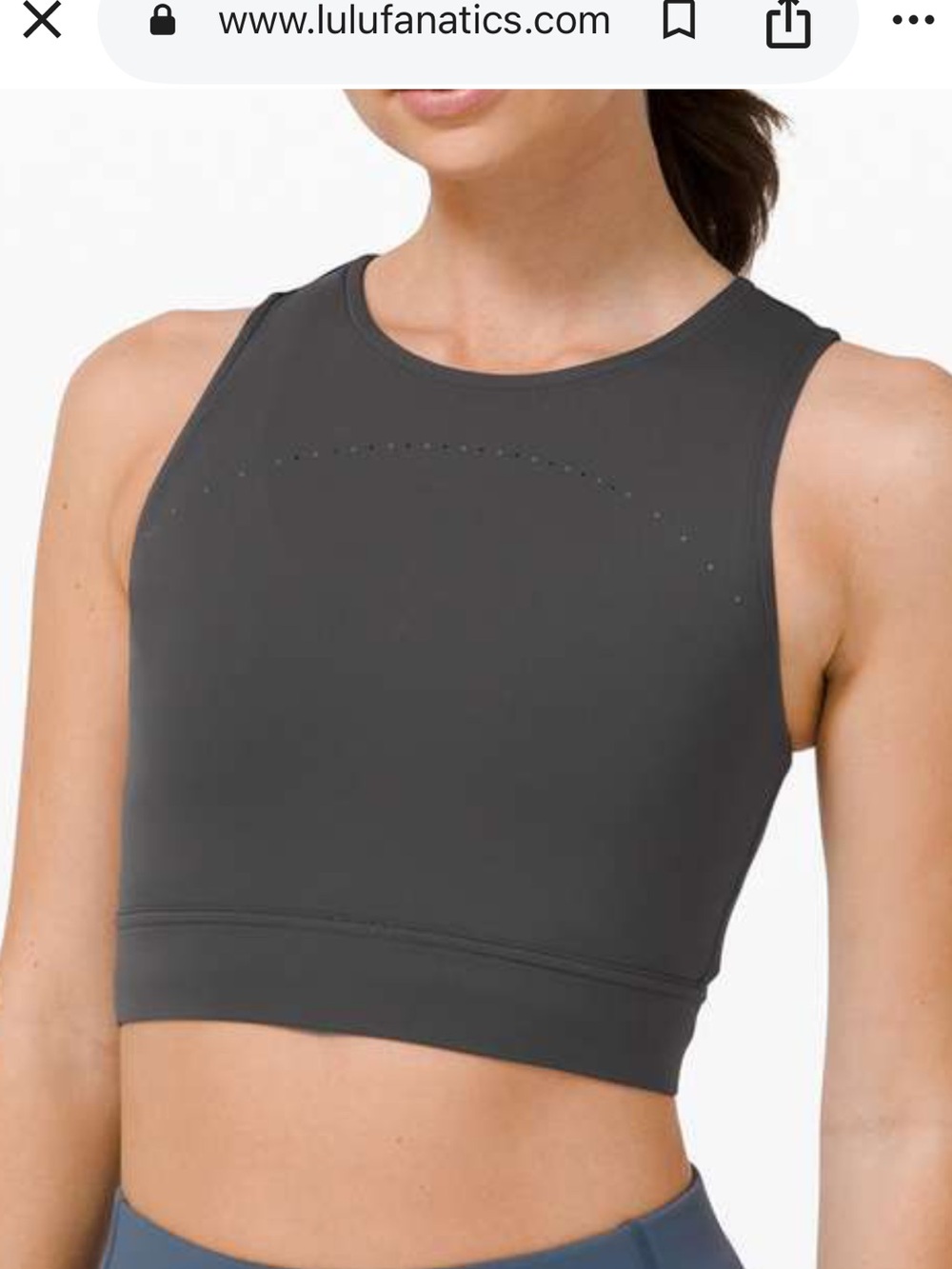 LULULEMON Hotty Hot Crop Tank Size 4